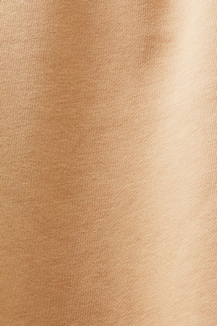 Logo-sweatbroek van katoenen fleece, BEIGE, detail image number 4