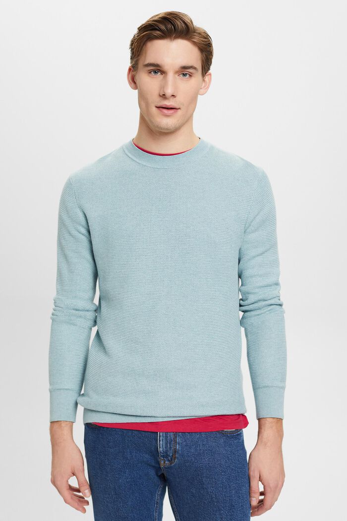 Gestreepte sweater, GREY BLUE, detail image number 0