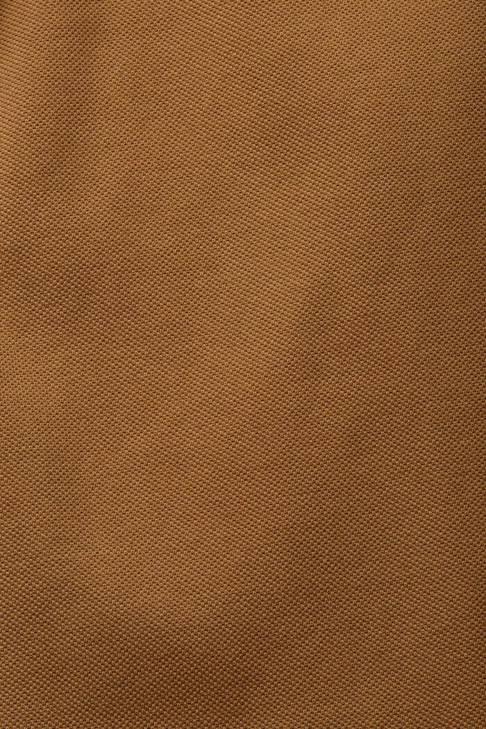Poloshirt van katoen-piqué, PALE KHAKI, detail image number 4