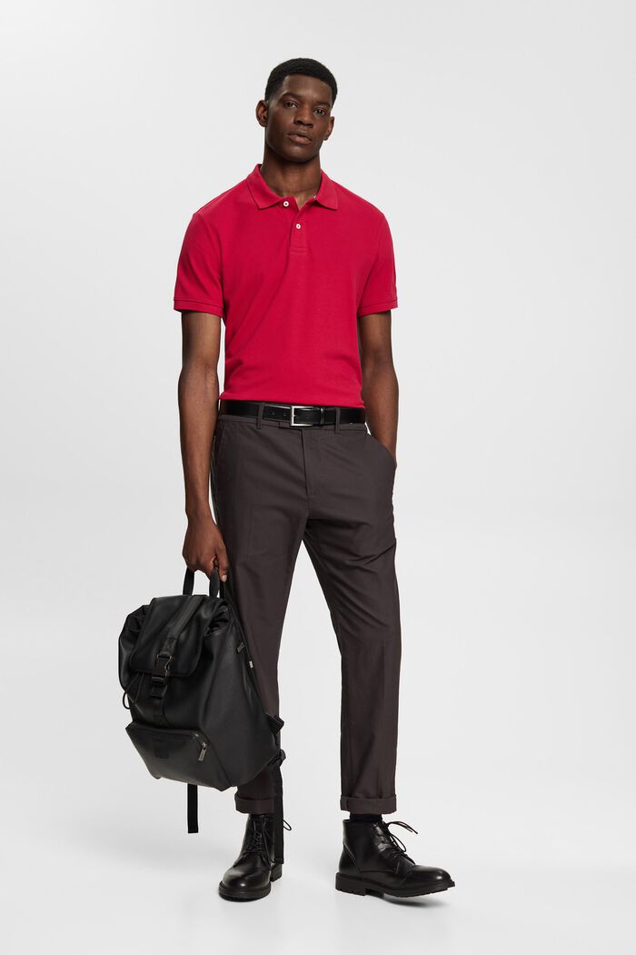 Polo coupe Slim Fit, DARK PINK, detail image number 5