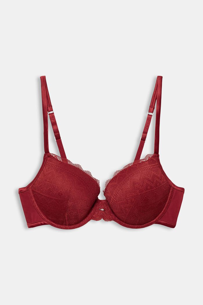 Bras with wire, CHERRY RED, detail image number 4