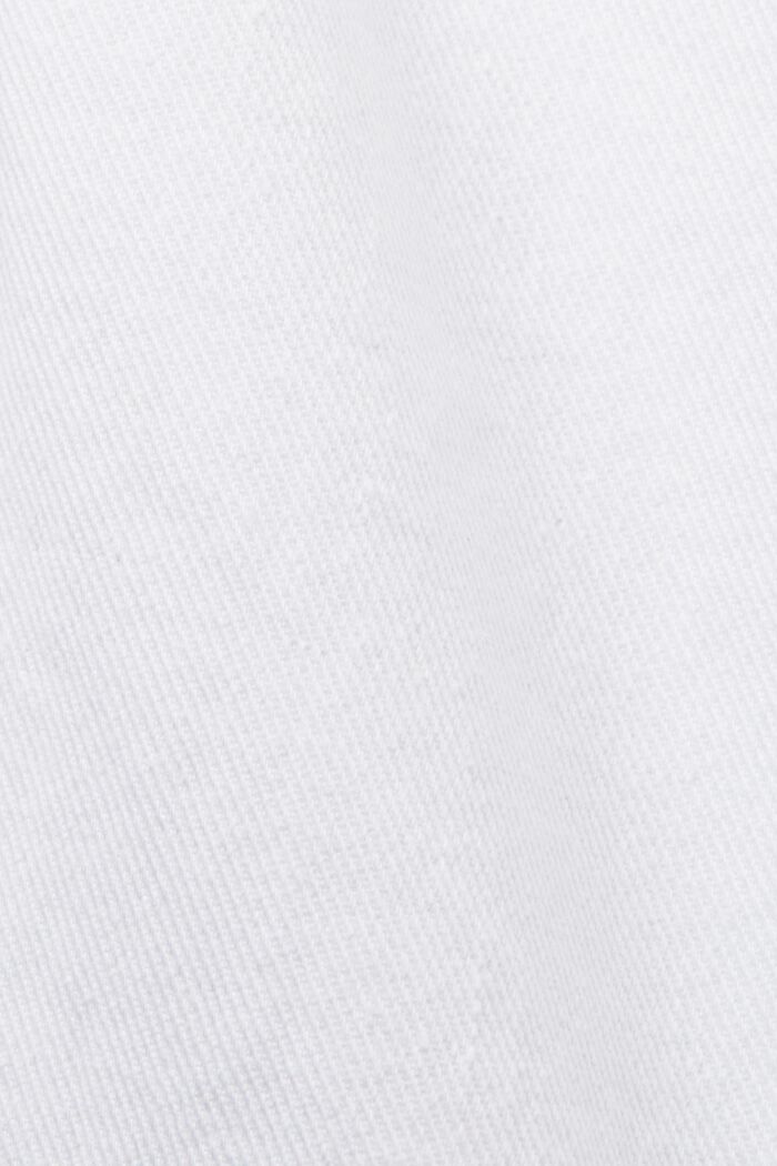 Wat kortere stretchjeans met split onder in de pijpen, WHITE, detail image number 6