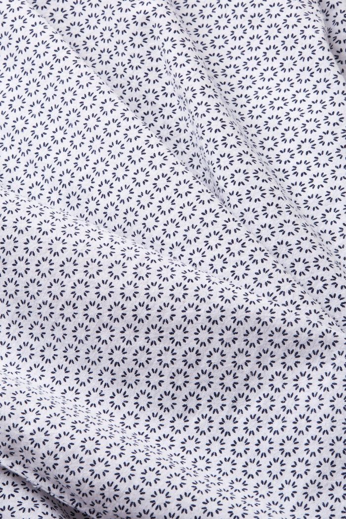 Shirt met print van een linnenmix, WHITE, detail image number 4