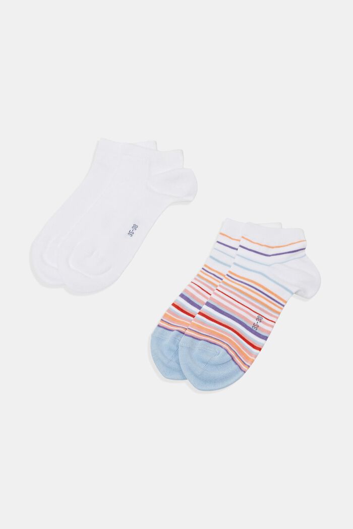 Set van 2 paar sokken van organic cotton, WHITE, detail image number 0