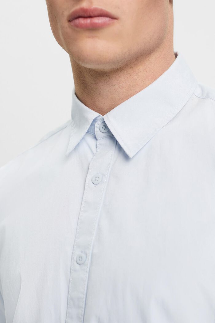 Overhemd van duurzaam katoen met korte mouwen, LIGHT BLUE, detail image number 2
