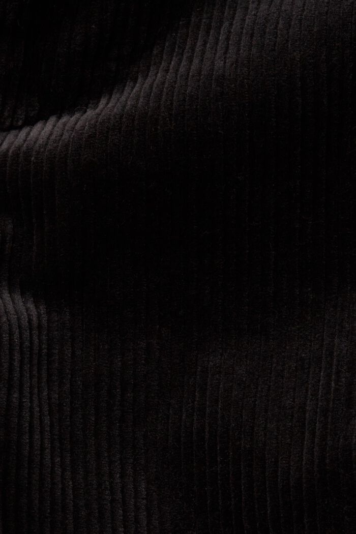 Corduroy broek met wijde pijpen, BLACK, detail image number 6