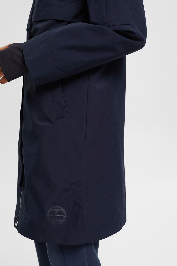 Gerecycled: functionele softshell jas, NAVY, detail image number 5