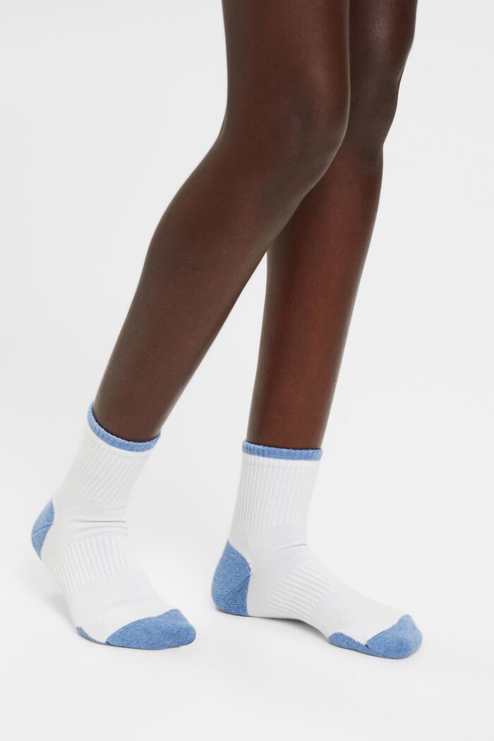 Lot de 2 chaussettes de sport aux touches colorées, NEW WHITE, detail image number 2