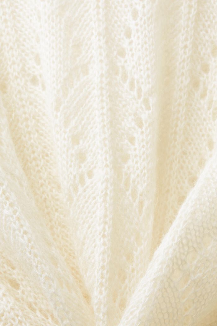 Pull-over en laine mélangée à maille ajourée, ICE, detail image number 6