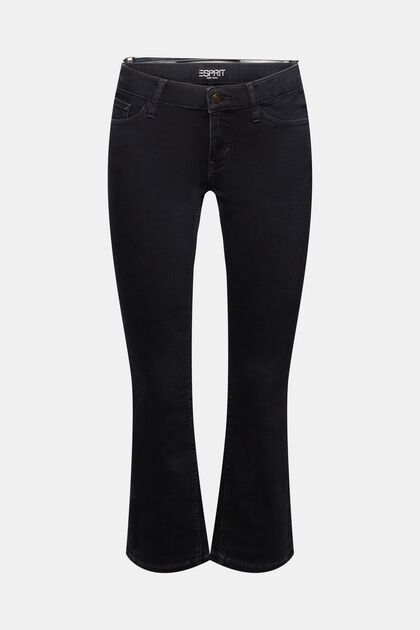 Bootcut jeans met middelhoge taille en kortere pijpen