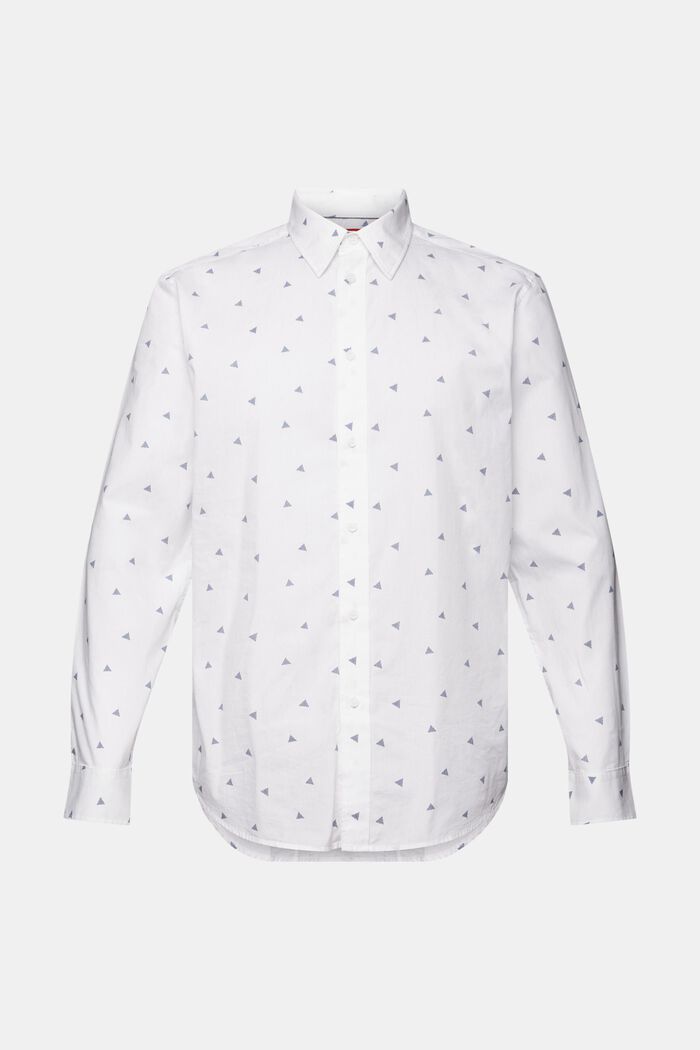 Chemise à motif, 100 % coton, NEW WHITE, detail image number 5