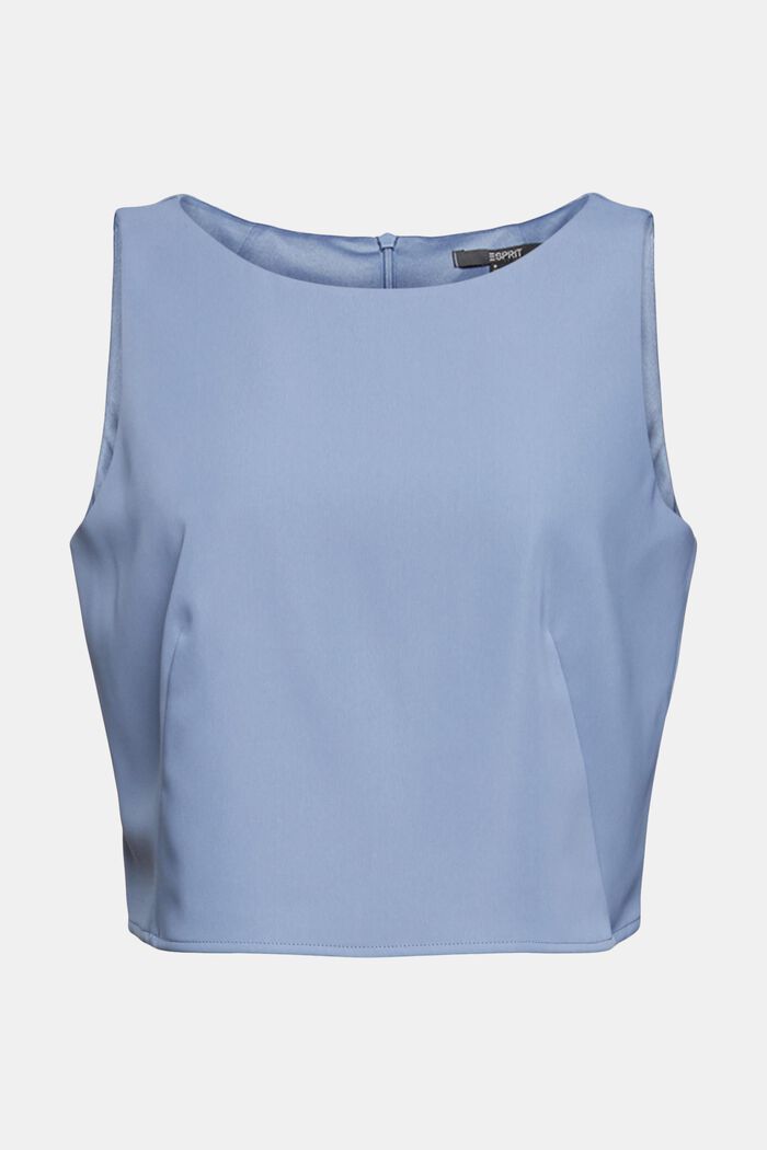 Gerecycled: cropped top, GREY BLUE, detail image number 2