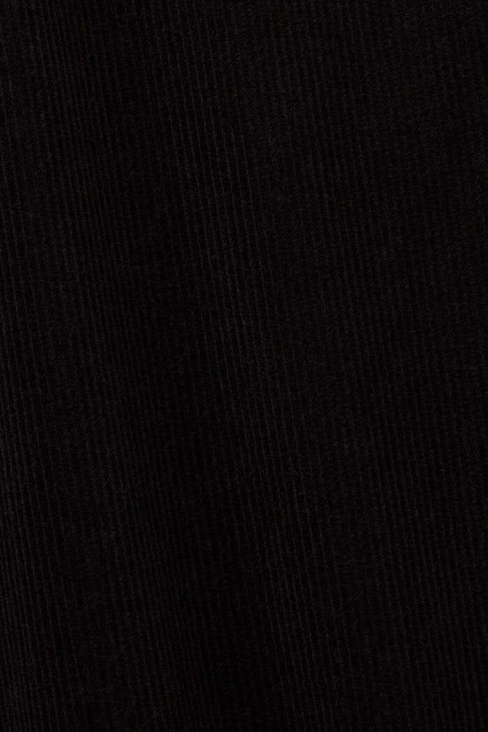 Rechte, corduroy timmermansbroeken, BLACK, detail image number 6
