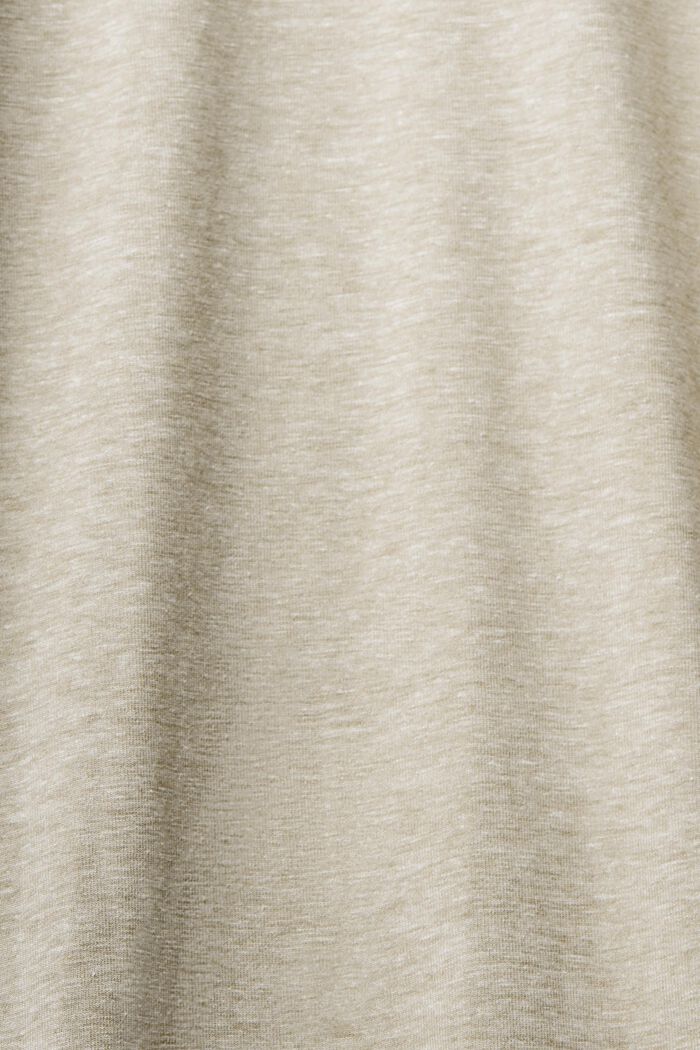 Jersey broek met elastische band, LIGHT KHAKI, detail image number 4