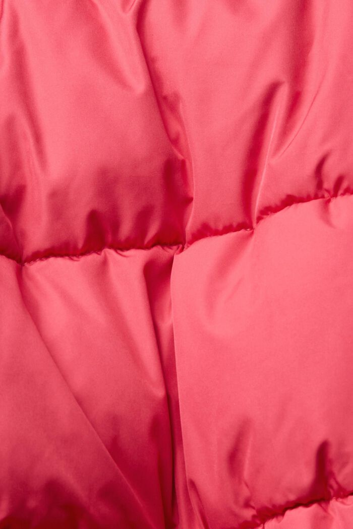 Gewatteerde jas in colour block-stijl, PINK FUCHSIA, detail image number 7