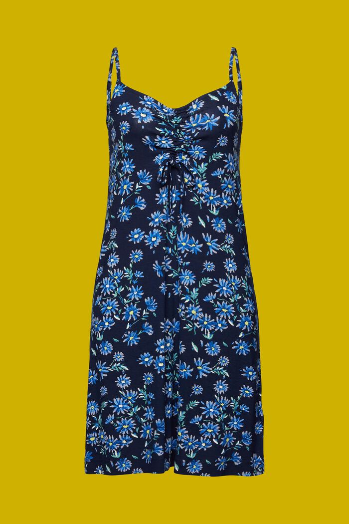 Jersey jurk met motief, NAVY, detail image number 6
