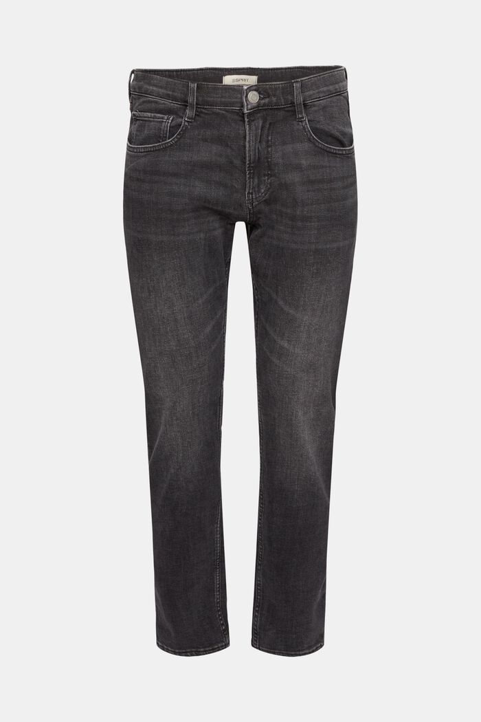Jeans met brushed effect, BLACK MEDIUM WASHED, detail image number 6