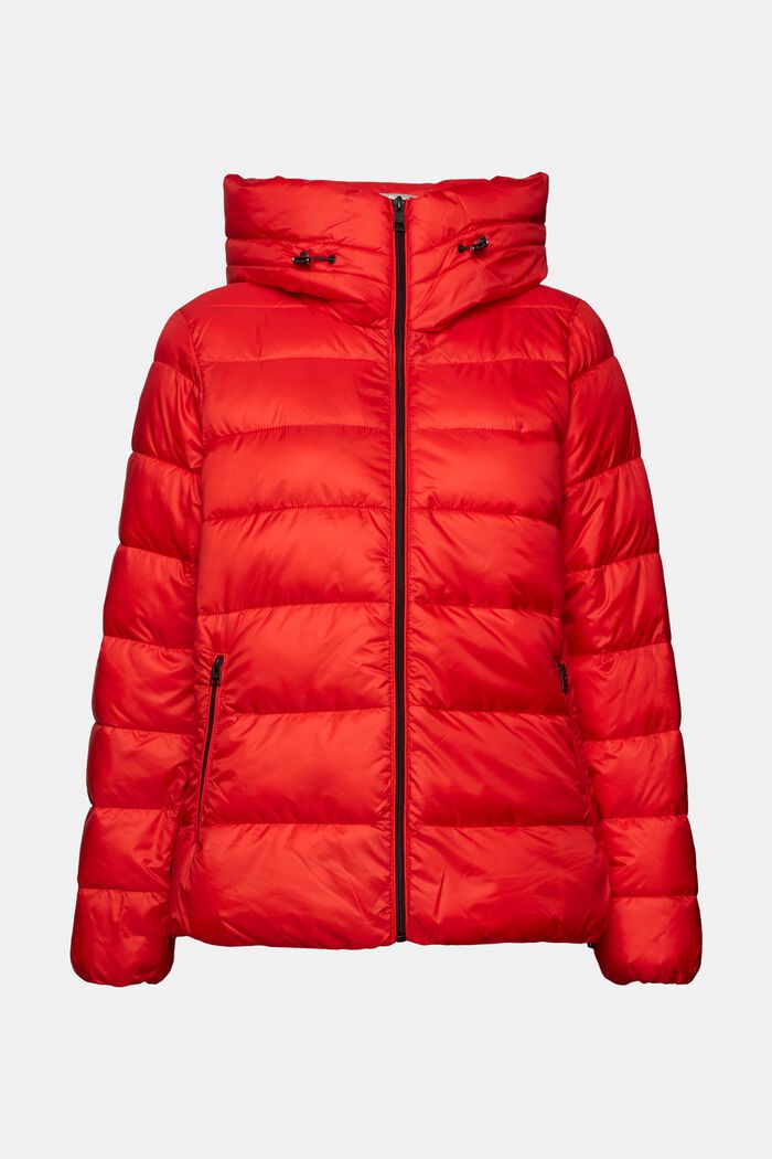 Recyclée : la veste matelassée à capuche, RED, detail image number 6