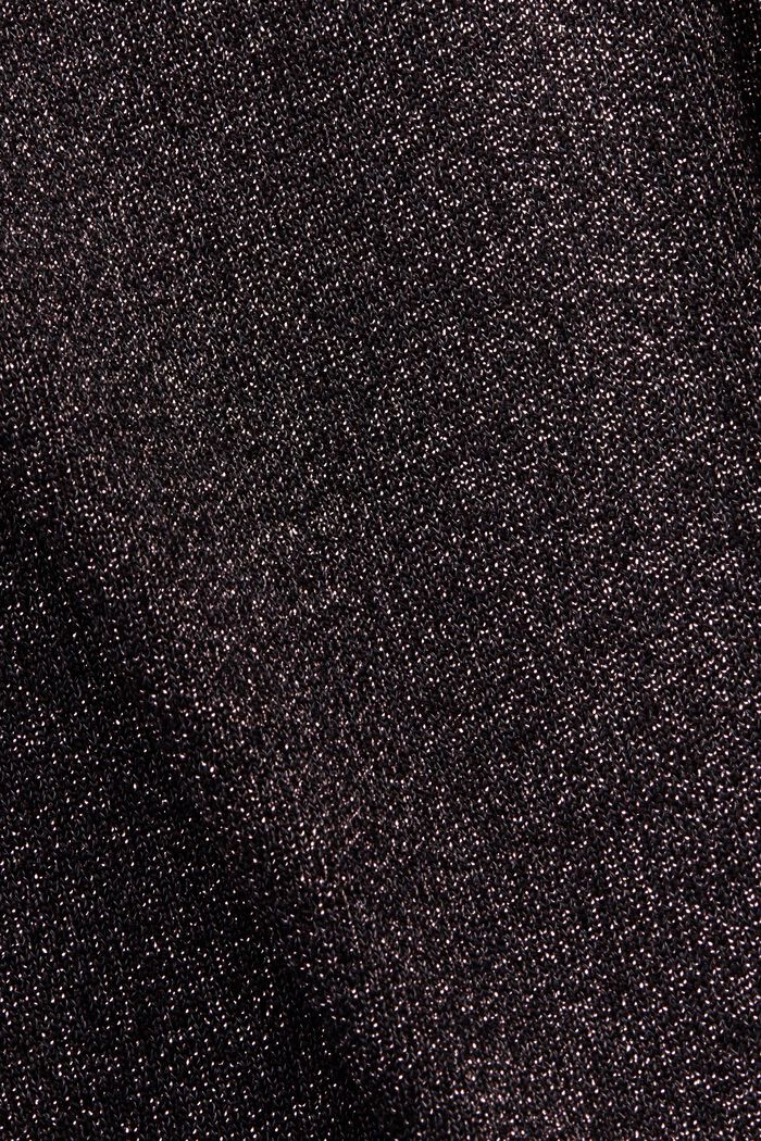 Metallic knitwear mini-jurk, BLACK, detail image number 6