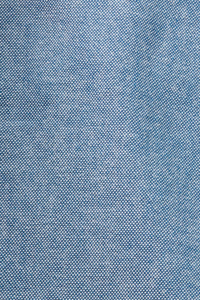 Gestructureerde chino, 100% katoen, BLUE, detail image number 6