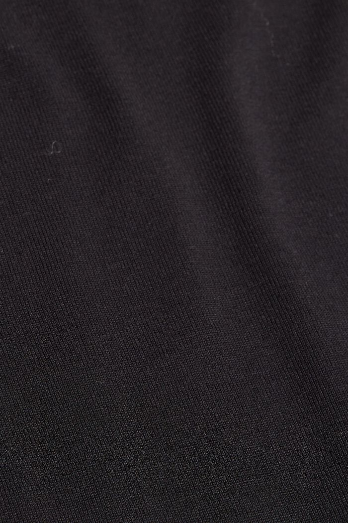 Gebreide jurk met LENZING™ ECOVERO™, BLACK, detail image number 1