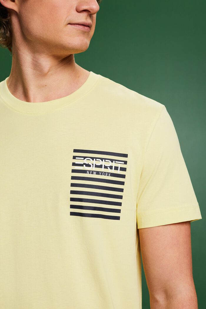 T-shirt à logo, LIME YELLOW, detail image number 3