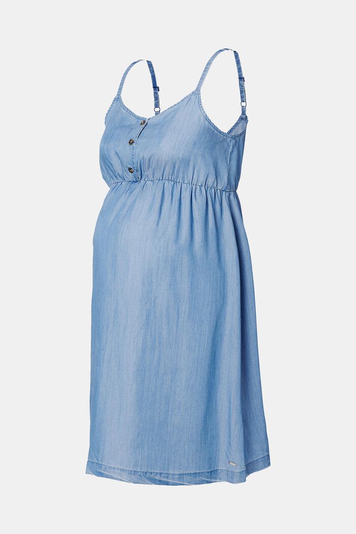En TENCEL™ : la robe vaporeuse d’aspect denim, BLUE MEDIUM WASHED, overview