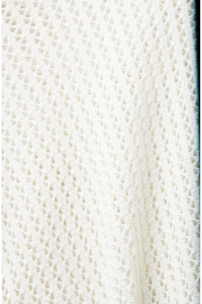 Trui met structuur van organic cotton, OFF WHITE, detail image number 5