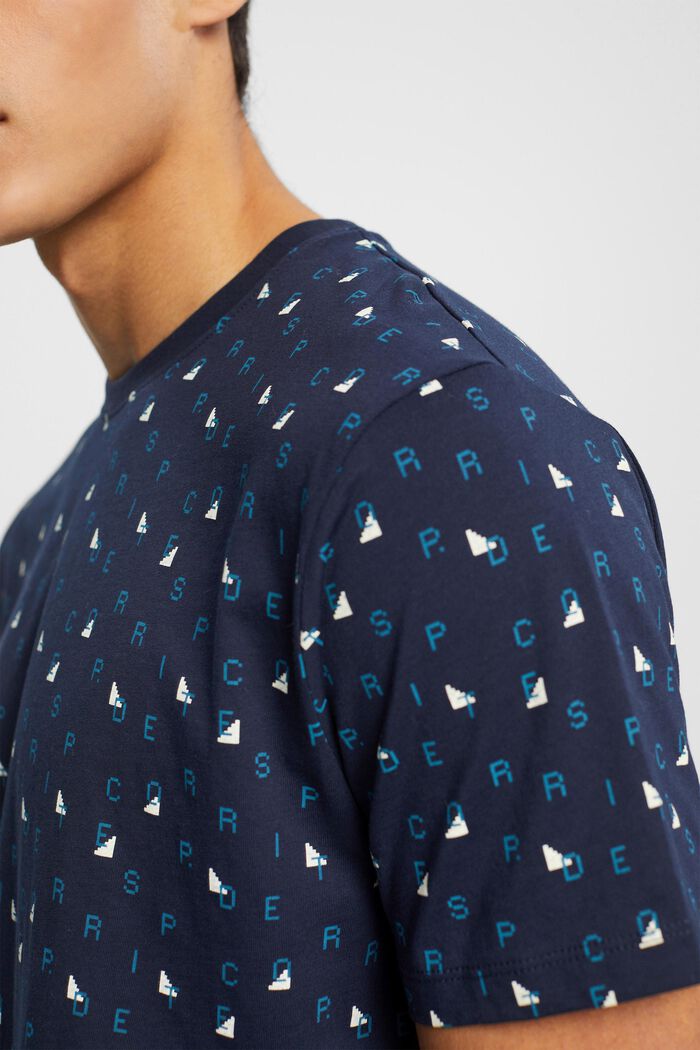 T-shirt met print all-over, NAVY, detail image number 2