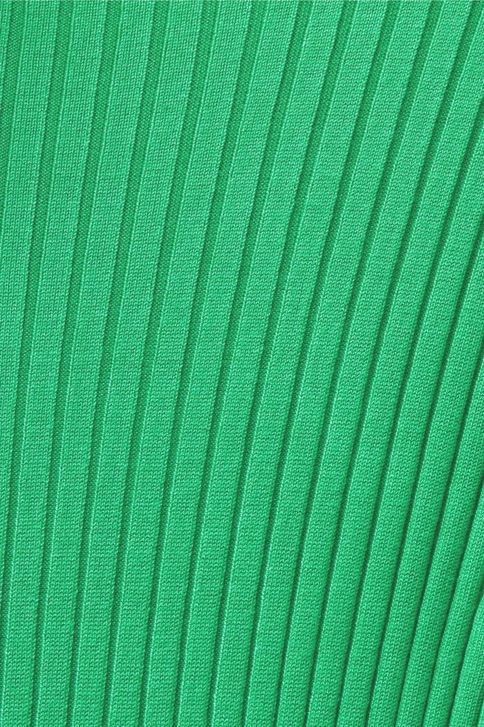Robe longueur maxi en maille côtelée, GREEN, detail image number 5