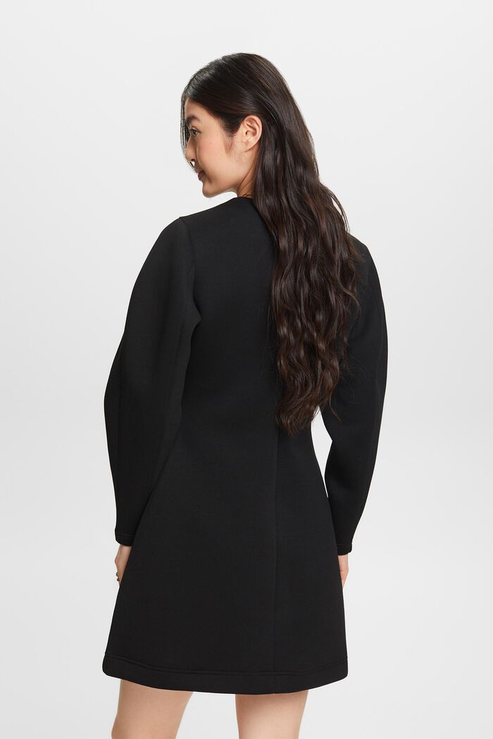 Scuba mini-jurk, BLACK, detail image number 2