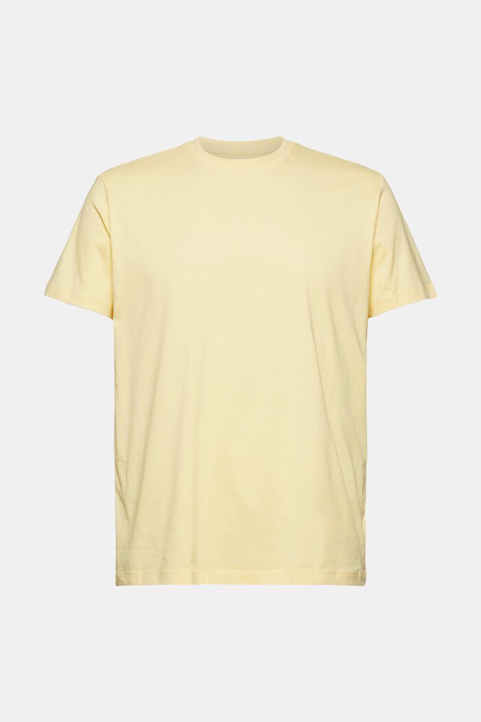 Jersey T-shirt van 100% organic cotton, LIGHT YELLOW, detail image number 0
