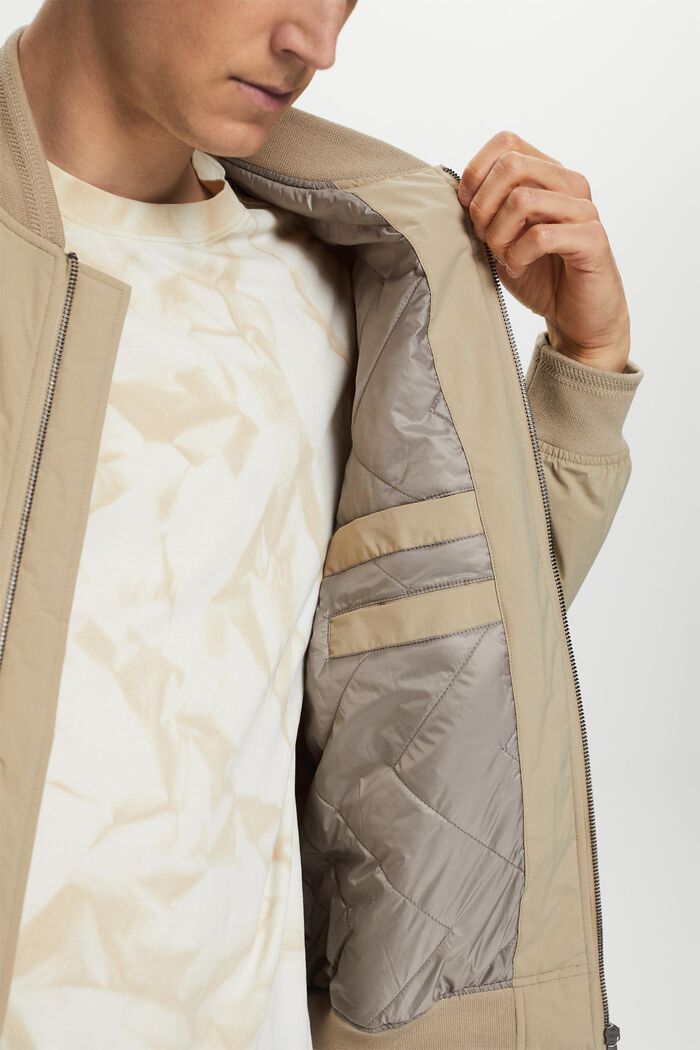 Recyclée : la veste de style bomber, SAND, detail image number 4