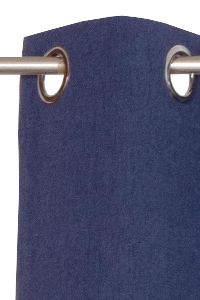 Geweven gordijn met ringen, NAVY, detail image number 1