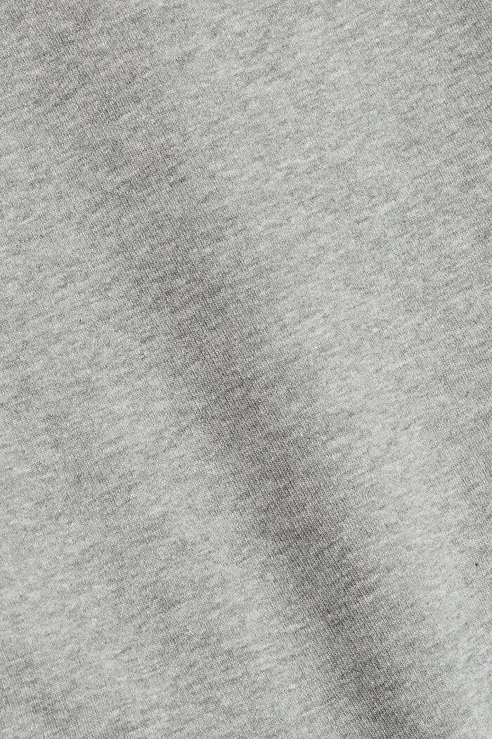Robe molletonnée à capuche en coton bio mélangé, MEDIUM GREY, detail image number 4