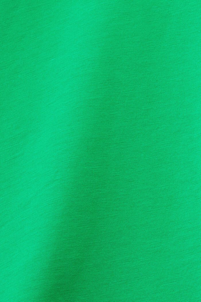 T-shirt van pima katoen-jersey met ronde hals, GREEN, detail image number 6