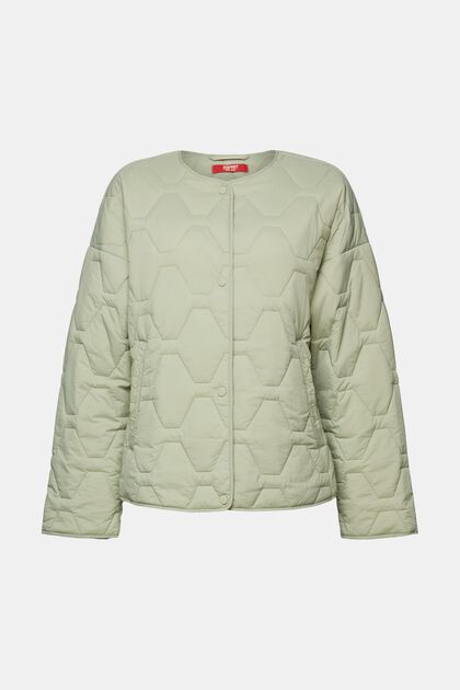 Gerecycled: lichte gewatteerde jas