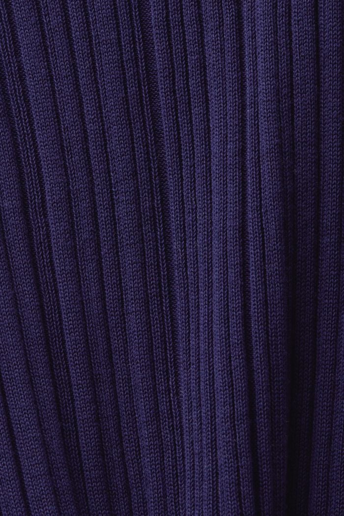 Geribde mouwloze trui, NAVY, detail image number 6