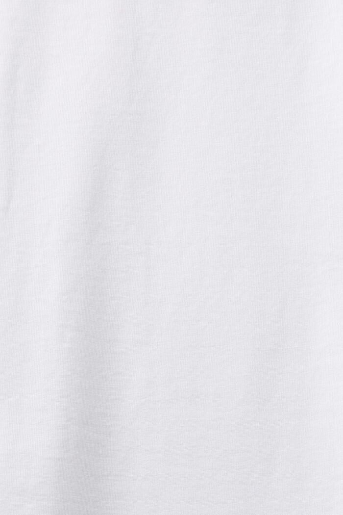 T-shirt met korte mouwen en ronde hals, WHITE, detail image number 4