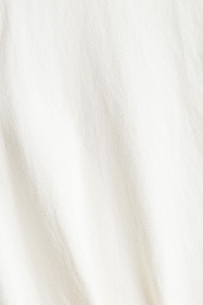 Van linnen: overhemdjurk met ceintuur, OFF WHITE, detail image number 4
