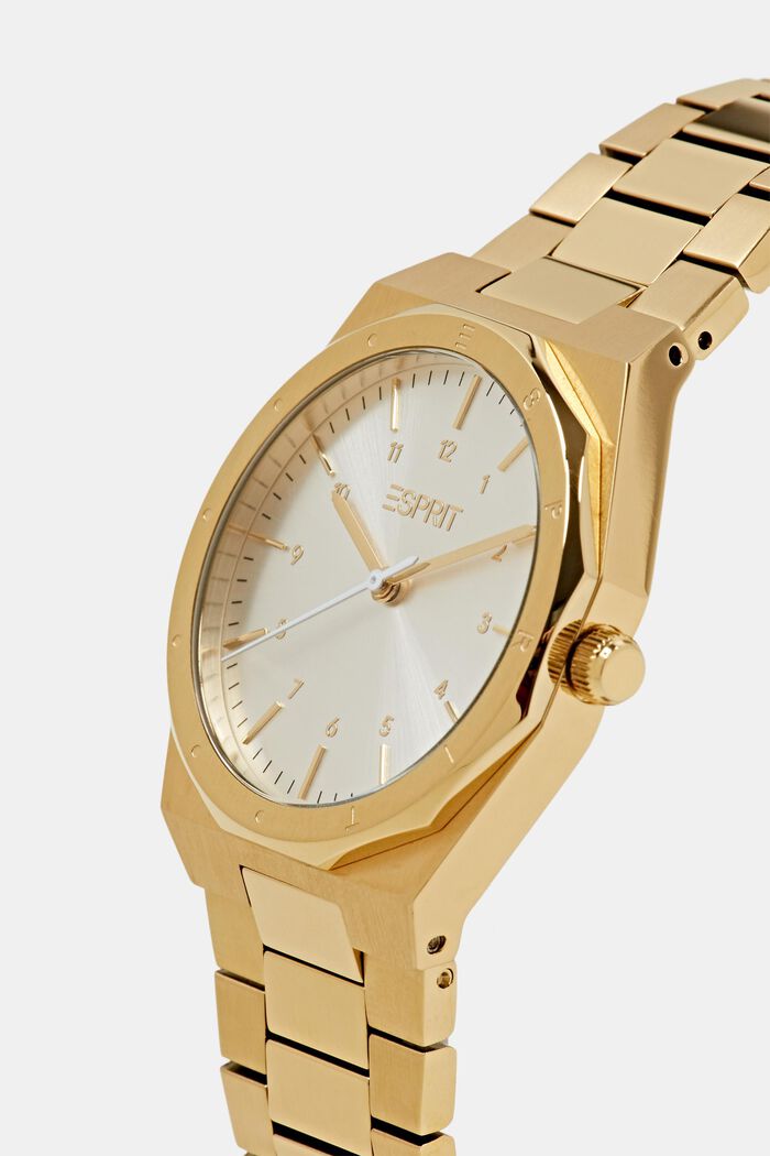 Goudkleurig horloge van edelstaal, GOLD, detail image number 1