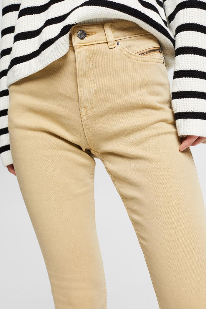 Pantalon stretch à détail zippé, SAND, detail image number 0