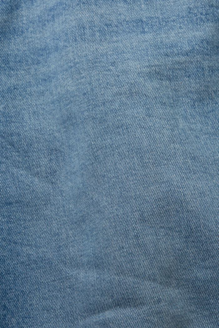 Slim jeans van katoen met stretch, BLUE MEDIUM WASHED, detail image number 4