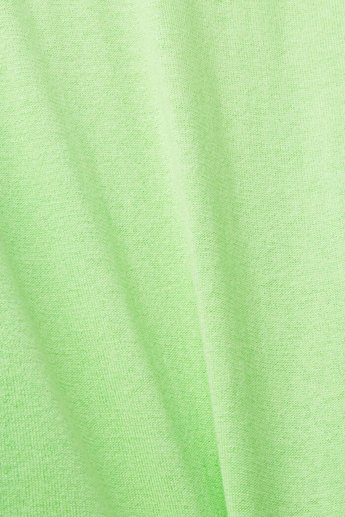 Licht gebreide trui met langer achterpand, CITRUS GREEN, detail image number 1