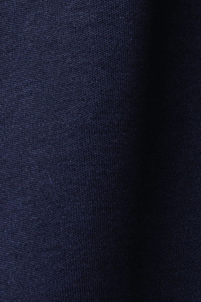 Jersey midi-jurk met strikceintuur, NAVY, detail image number 5