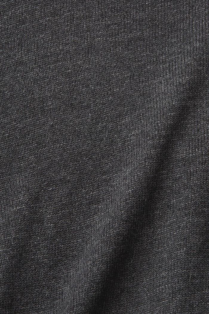Cardigan en laine mélangée, ANTHRACITE, detail image number 6