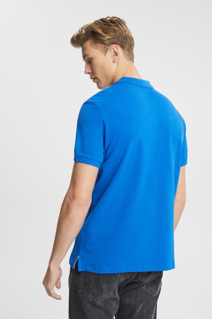 Polo coupe Slim Fit, BLUE, detail image number 3