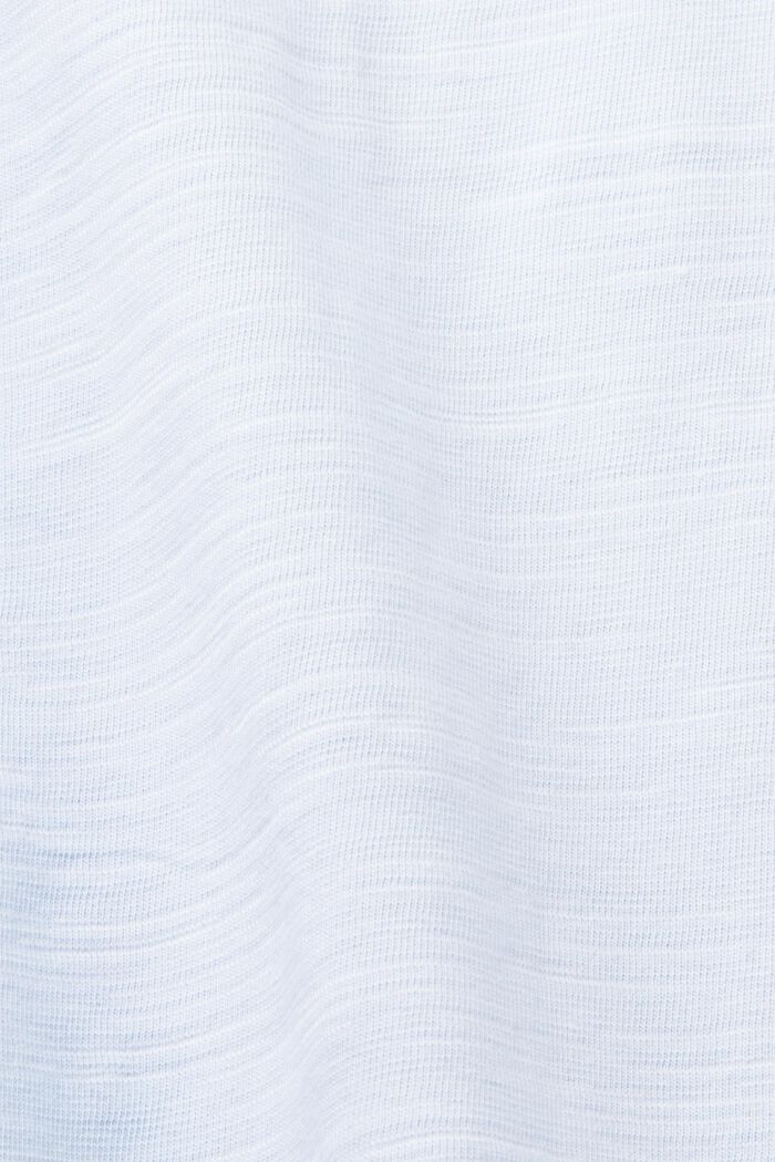 T-shirt en jersey à imprimé sur la poitrine, 100 % coton, PASTEL BLUE, detail image number 5