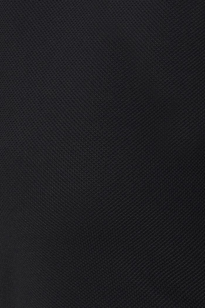 Gerecycled: gestructureerd jersey shirt, BLACK, detail image number 2