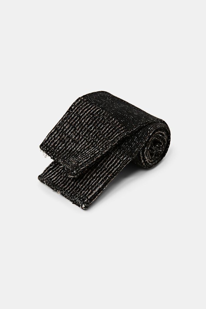 Sokken van gemêleerde breisel, BLACK, detail image number 2